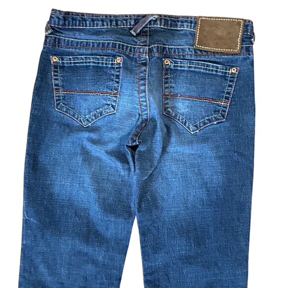 Y2k Von Dutch Levi Low Rider Low Rise Flare Jeans Womens 27 Blue Rocker Vintage - Picture 7 of 15